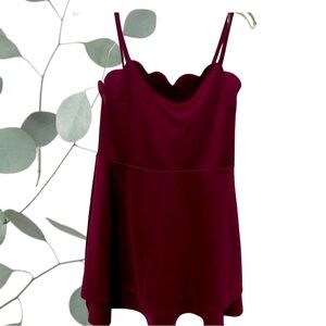NWT burgundy fit and flare dress by Speechless.